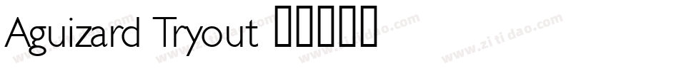 Aguizard Tryout字体转换